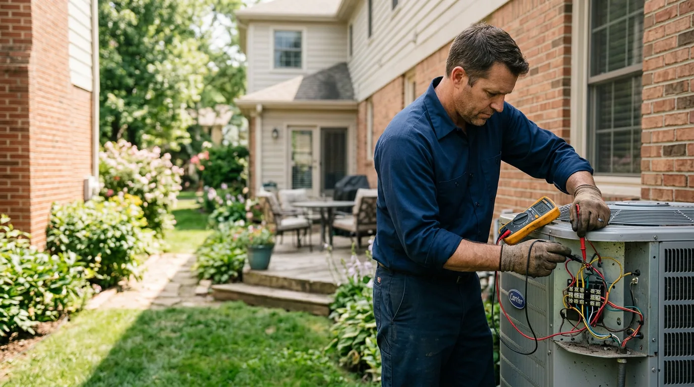 HVAC technician working near Hartland, MN